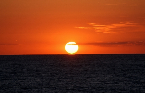 Beach sea ocean horizon Photo