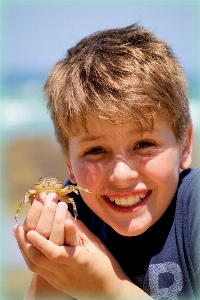 Hand beach sea coast Photo