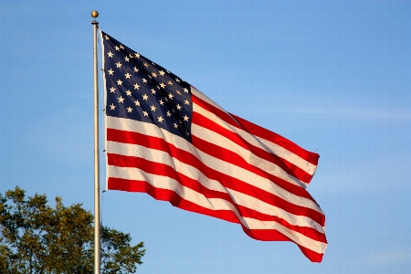 Red flag american stars and stripes Photo