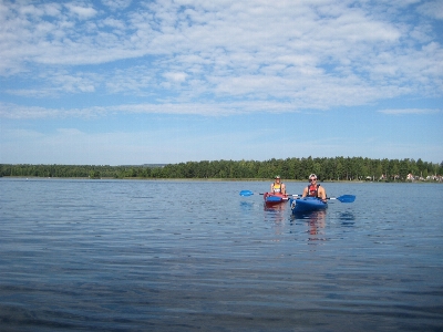 Sea forest boat lake Photo