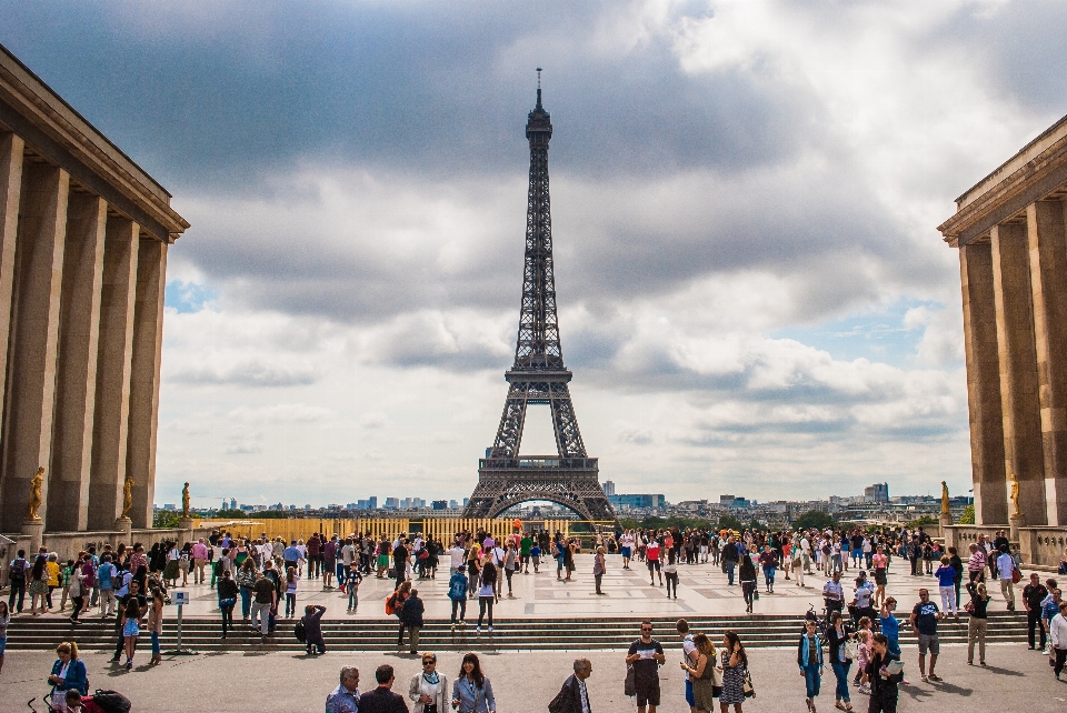 Cidade torre eiffel paris monumento