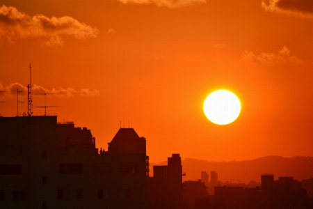 地平線 クラウド 空 太陽 写真