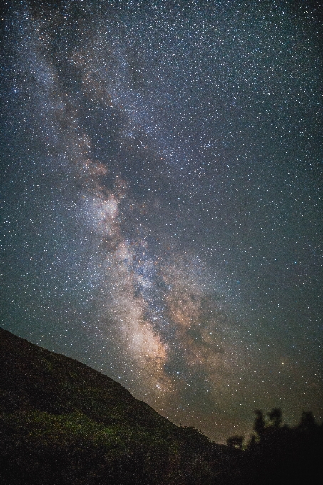 Natur glühend himmel nacht