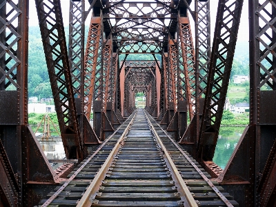 Architecture structure track bridge Photo