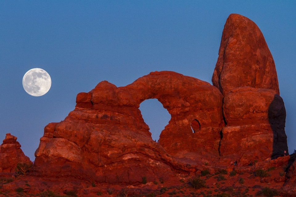 Landscape rock mountain night