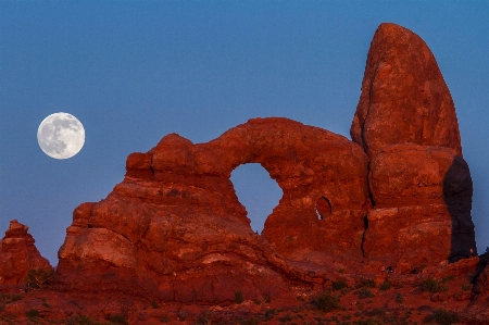 Landscape rock mountain night Photo