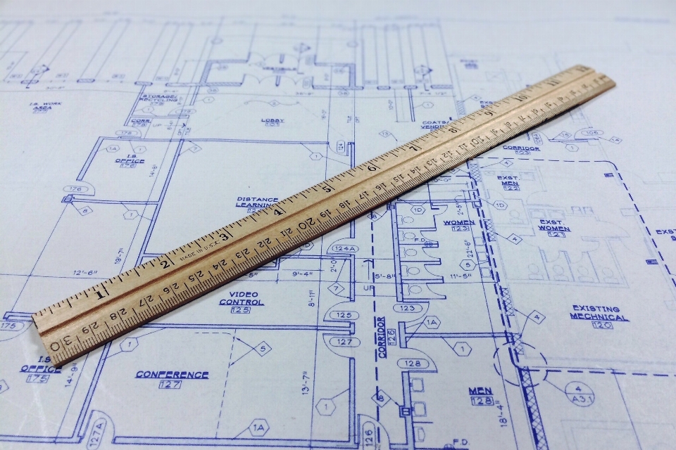 Architecture architect line ruler