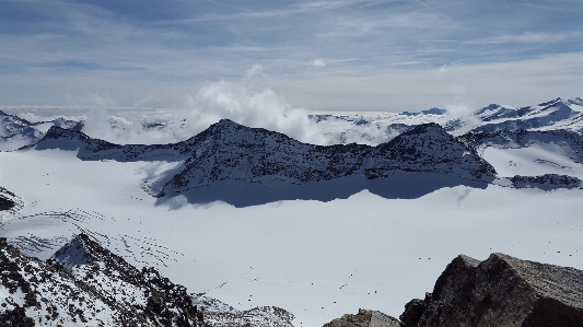 Landschaft natur berg schnee Foto