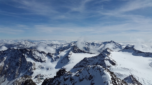 Landschaft natur berg schnee Foto