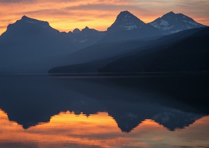 Landscape horizon mountain cloud Photo