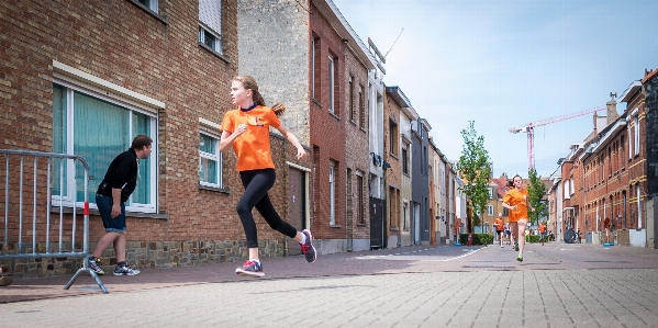 Pedestrian person girl road Photo