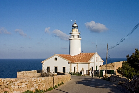 Sea coast lighthouse tower Photo