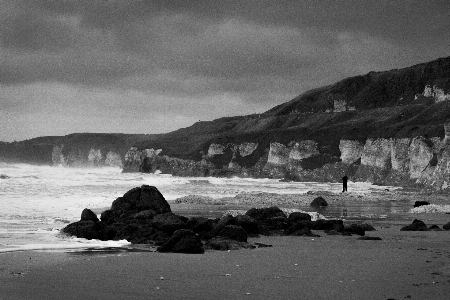 Foto Pantai lanskap laut pesisir