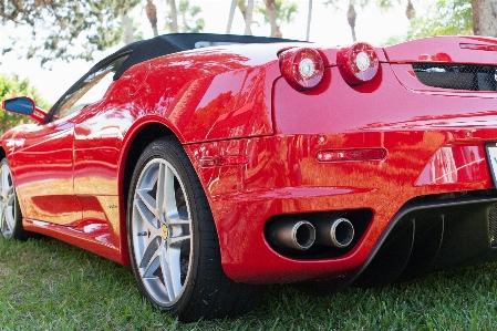 Car wheel automobile red Photo