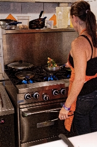 Woman meal food cooking Photo