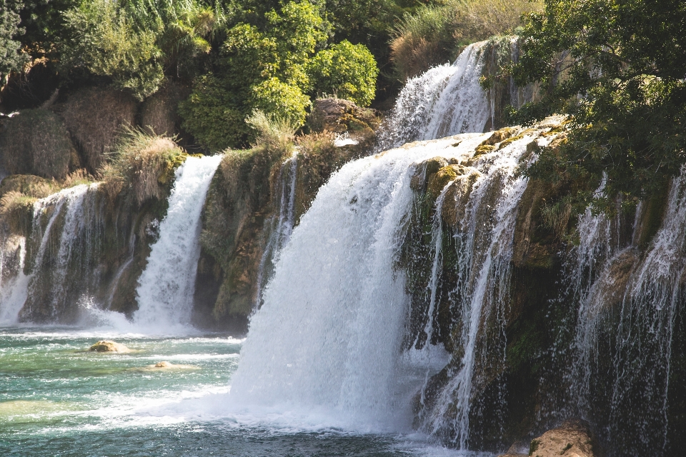 Landscape water nature waterfall