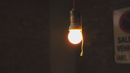 Light bulb darkness street Photo