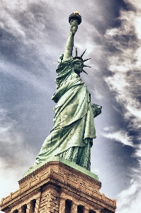 Foto Arsitektur langit new york monumen