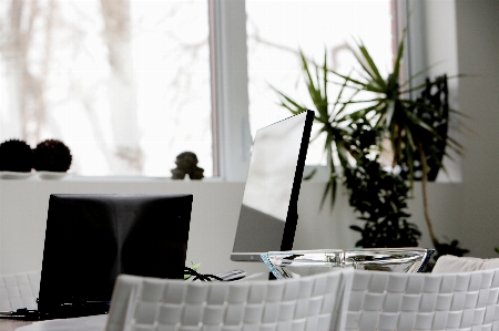 Laptop desk table technology Photo