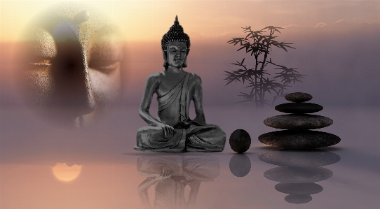 Morning statue balance meditate Photo