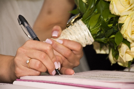 Desk writing hand man Photo