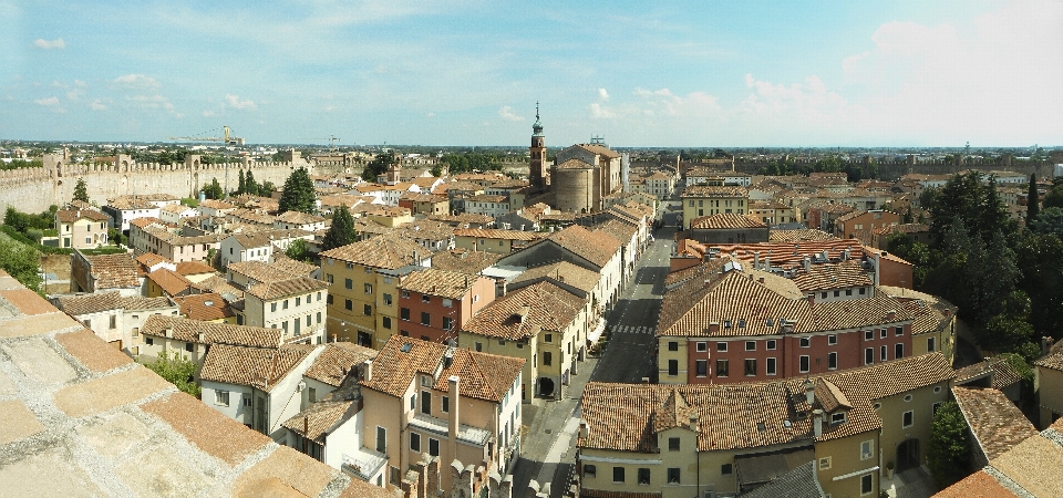 Cidade visualizar paisagem urbana panorama