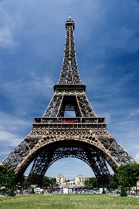 Foto Arsitektur struktur kota menara eiffel