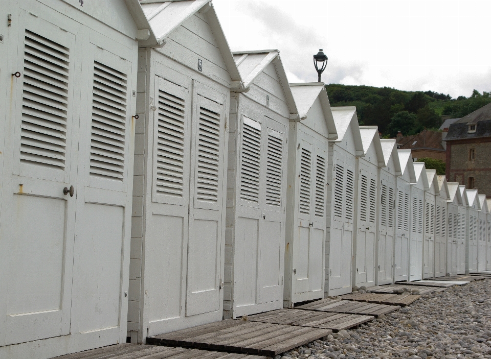 Beach fence wall france