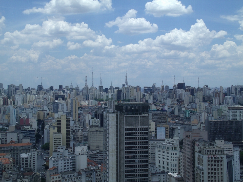 Paisaje horizonte ciudad rascacielos