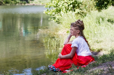 Water nature grass person Photo