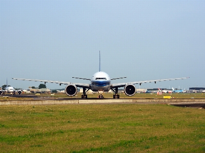 Wing airport airplane aircraft Photo