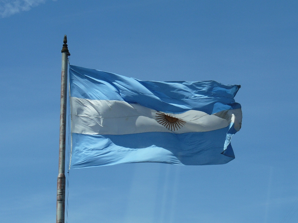 Himmel wind flagge blau