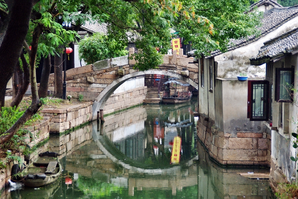 Pont fleur ville canal
