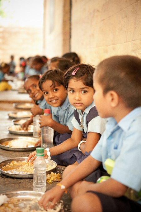 People meal child lunch