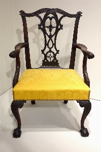 Chair museum furniture yellow Photo