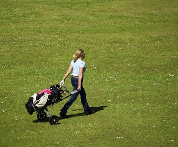 Grass walking woman sport Photo