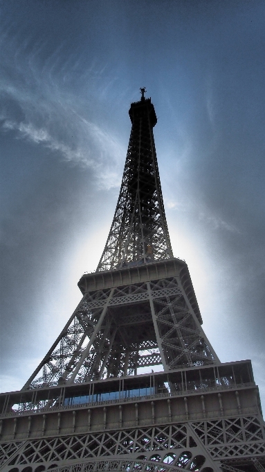 Langit kaki menara eiffel paris