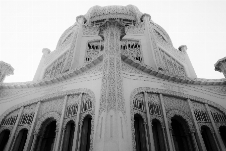 Black and white architecture sky town Photo