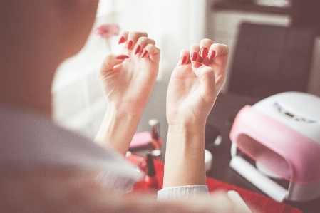 Hand girl woman female Photo