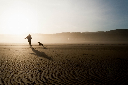 Foto Pantai lanskap laut pesisir