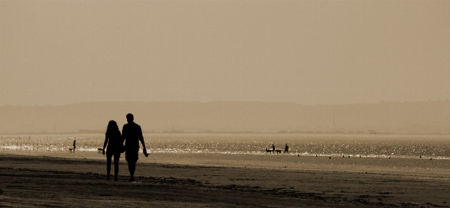 Man beach sea coast Photo