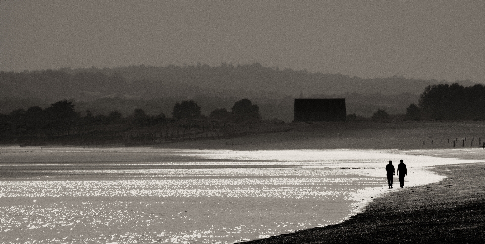 Man beach sea coast