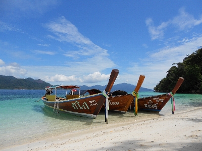 Foto Pantai laut pesisir alam