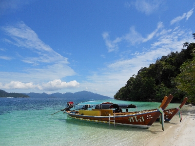 Foto Pantai laut pesisir alam