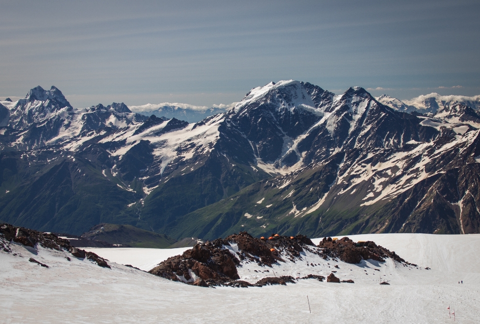 Paisagem natureza montanha neve