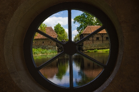 Landscape photography wheel window Photo