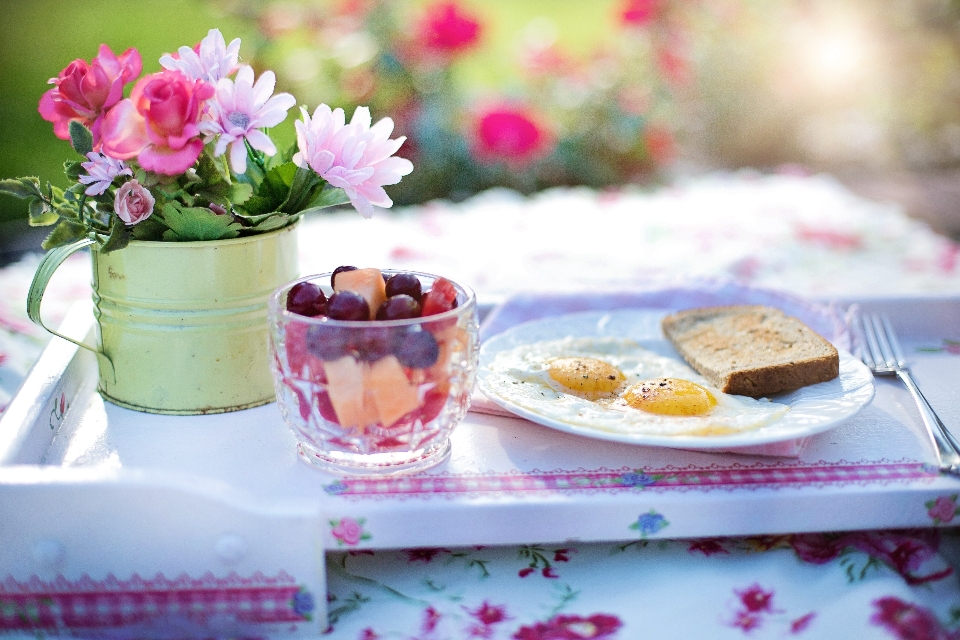 Morning flower meal food