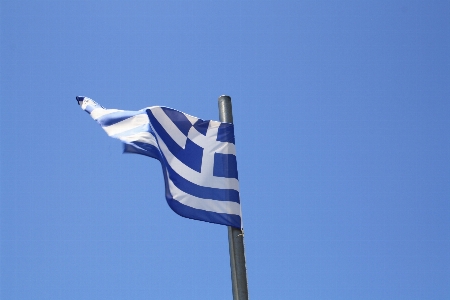 Sky wind greek flag Photo