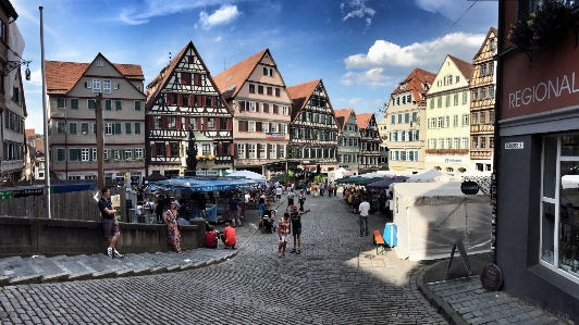 Fußgänger straße stadt stadtbild Foto