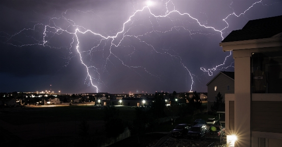 Light night weather storm Photo